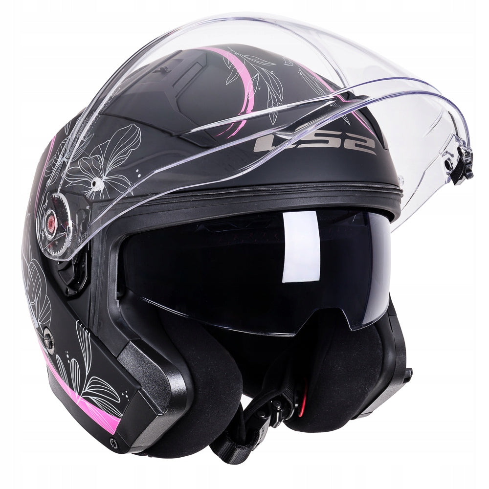 MOTORCYCLE HELMET OPEN LS2 OF603 INFINITY II LOTUS MATT PINK M Size M