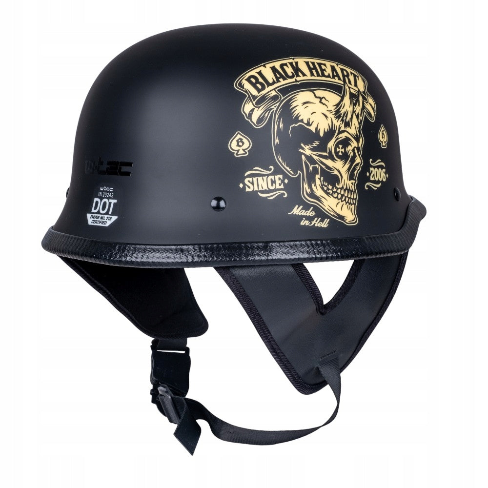 MOTORCYCLE HELMET OPEN W-TEC FELDBERG RETRO CHOPPER CRUISER SCOOTER DOT XL Size XL