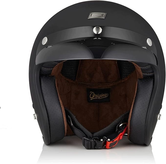 MOTORCYCLE HELMET ORIGINE – JET / OPEN FACE | HELMET FOR SCOOTER AND MOTORCYCLE Packaging status original