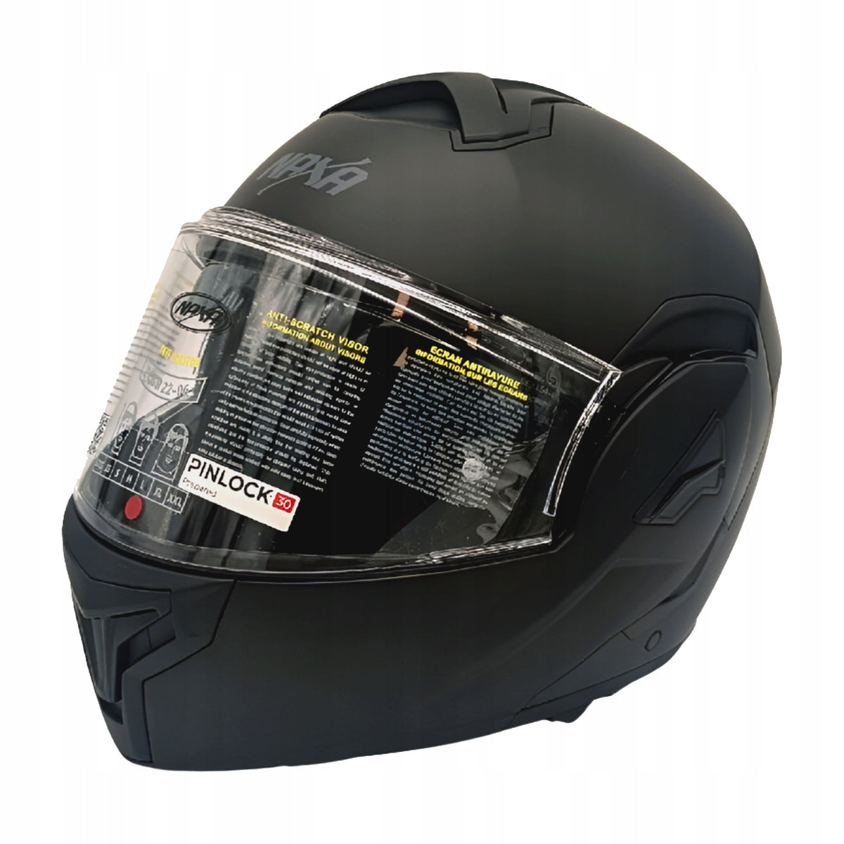 MOTORCYCLE HELMET ROTATING NAXA FF1/B BLACK MAT PINLOCK size. XXL Packaging status original
