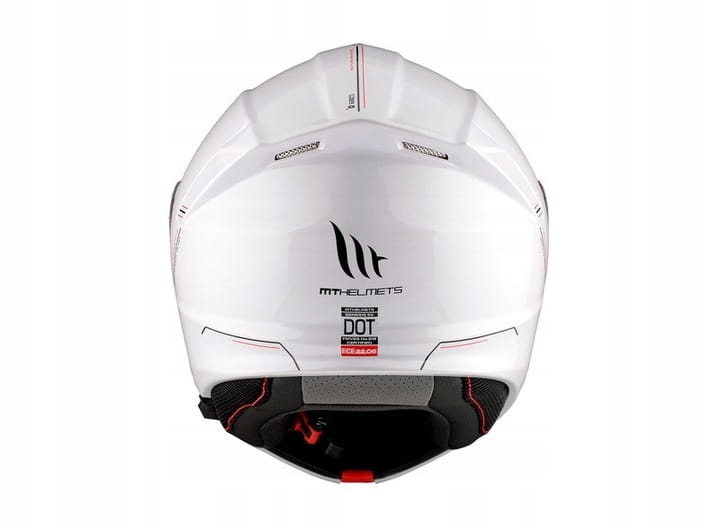 MOTORCYCLE HELMET SAFETY MT GENESIS SV SOLID WHITE Packaging status original