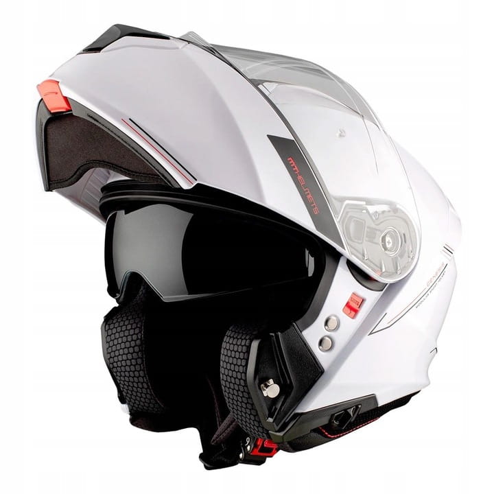 MOTORCYCLE HELMET SAFETY MT GENESIS SV SOLID WHITE