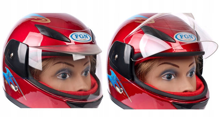 MOTORCYCLE HELMET SIZE S CHILDREN'S red for bike scooter elect quad Packaging status original