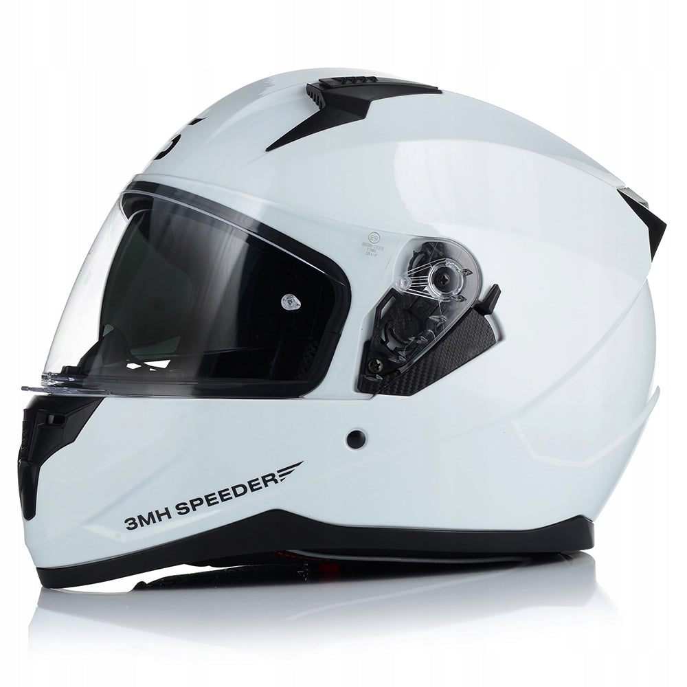 MOTORCYCLE HELMET | SKA-P 3MHA | MONO WHITE AIR STREAM + BLEND ECER 22.06 Manufacturer's catalog number 3MHA-ALV-14