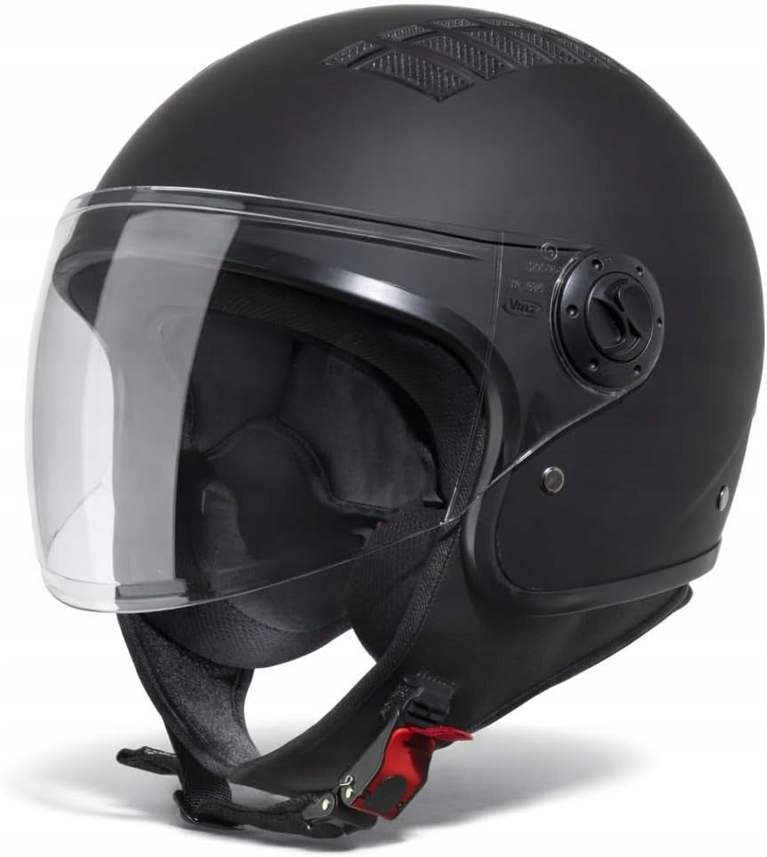 MOTORCYCLE HELMET VINZ SIZE L 59=60CM UNISEX BLACK MAT scooter, moped