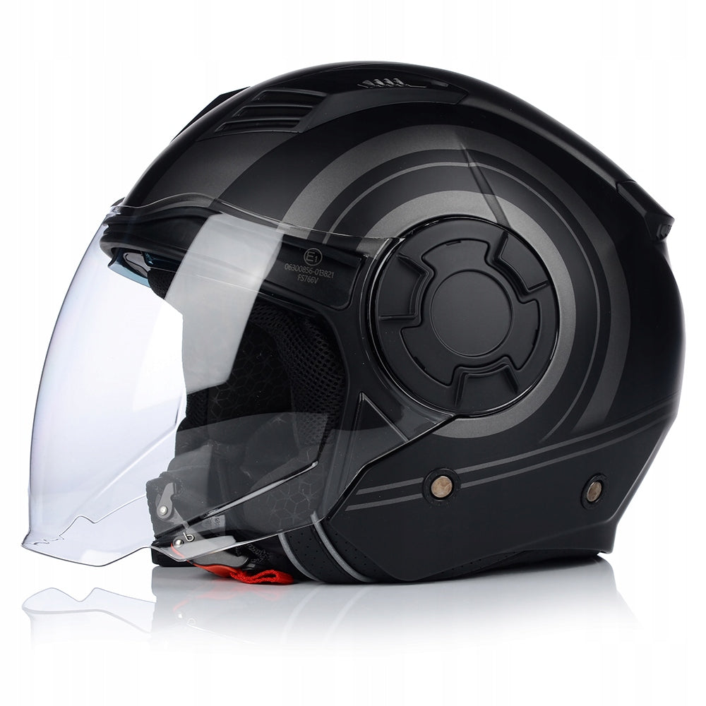 MOTORCYCLE HELMET | VITO ISOLA | OPEN FACE TITAN MATT SCOOTER CHOPPER + BLENDA Manufacturer's catalog number 1268XS