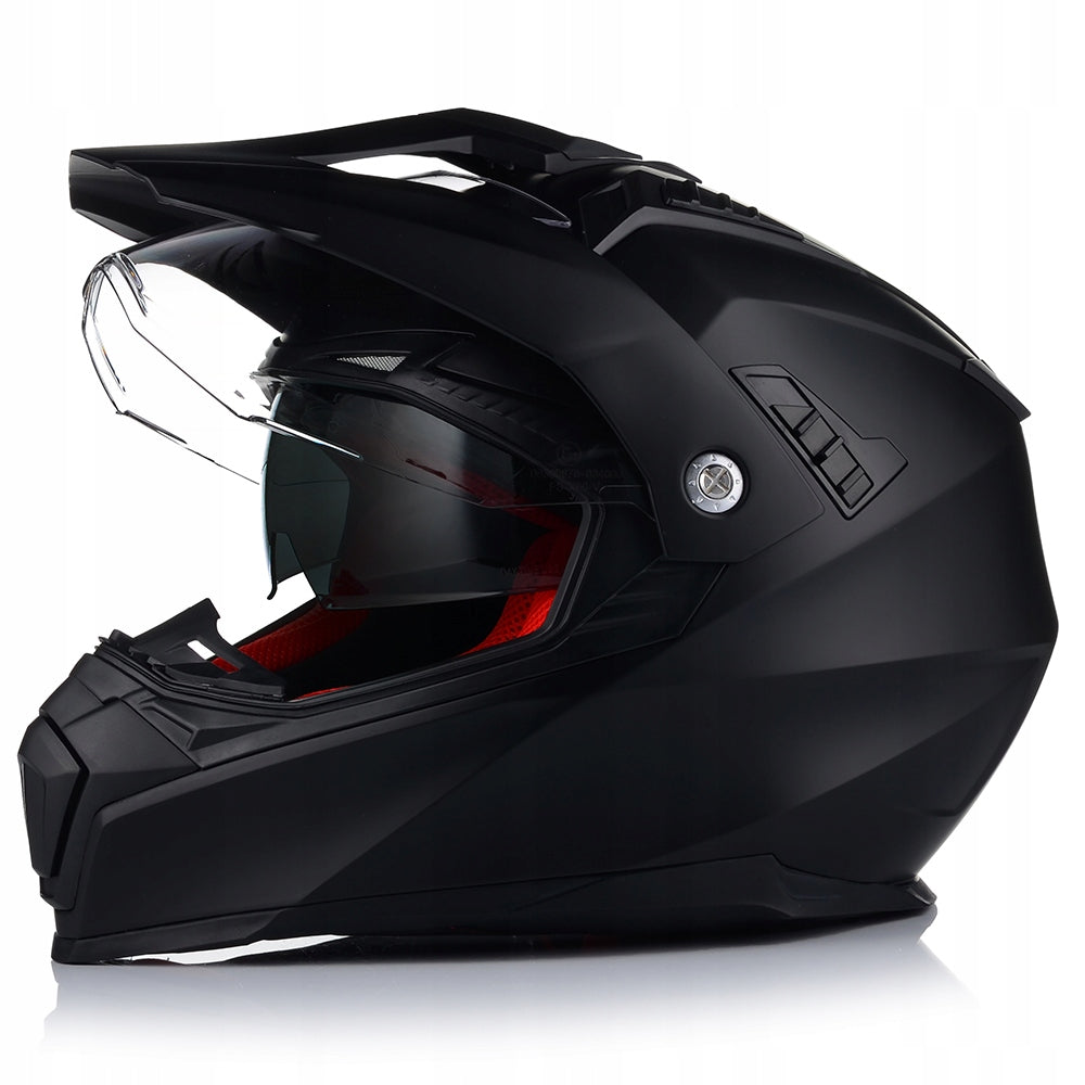 MOTORCYCLE HELMET | VITO MOLINO MAT | ENDURO CROSS QUAD ATV + VISOR + SHIELD Packaging status original