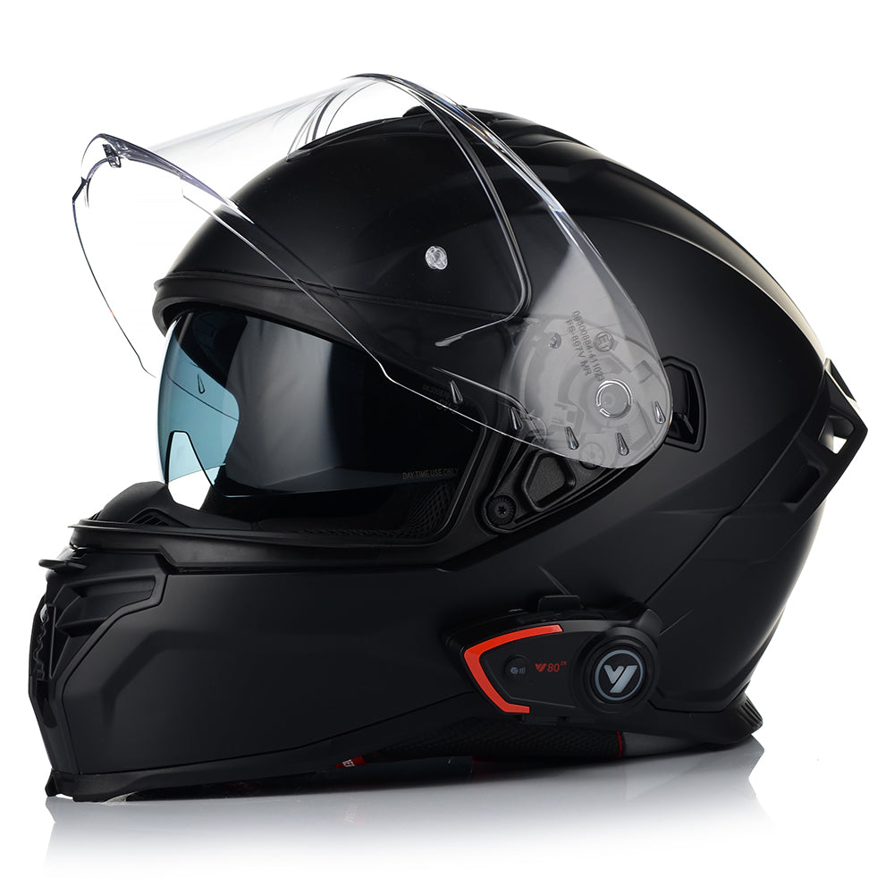 MOTORCYCLE HELMET | VITO PRESTO BLACK MAT | INTEGRAL + INTERCOM + BLEND Manufacturer's catalog number 1275 + 1322V
