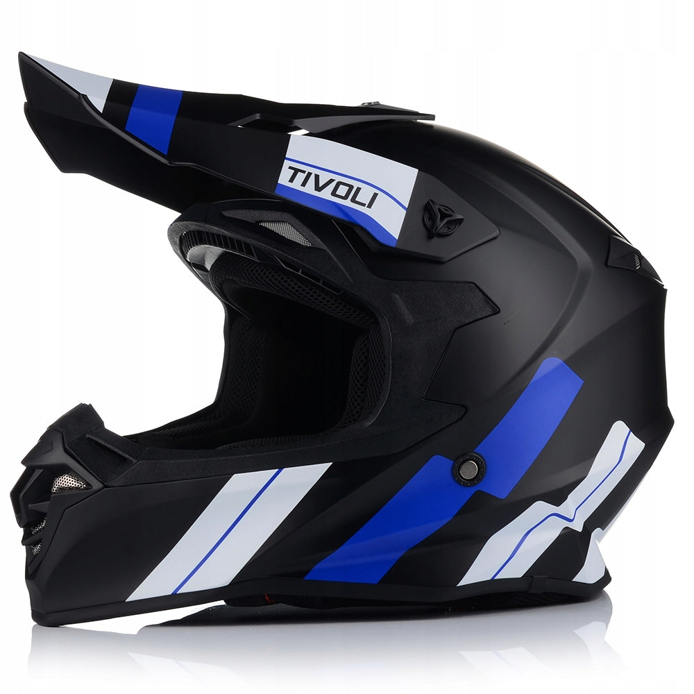 MOTORCYCLE HELMET | VITO TIVOLI BLACK/BLUE | OFF-ROAD ENDURO CROSS QUAD ATV Manufacturer's catalog number 1311M