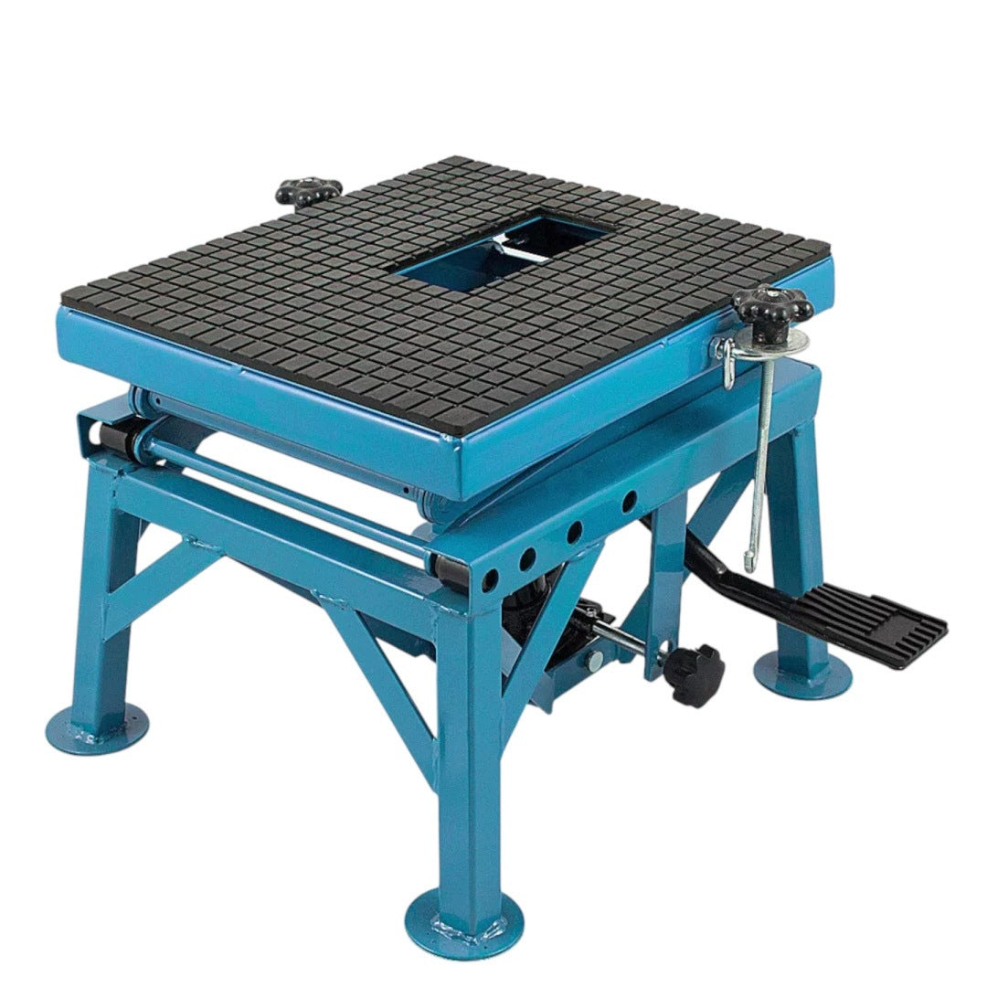MOTORCYCLE HYDRAULIC SCISSOR LIFT 135KG RUBBERIZED PLATFORM Manufacturer code HD15206