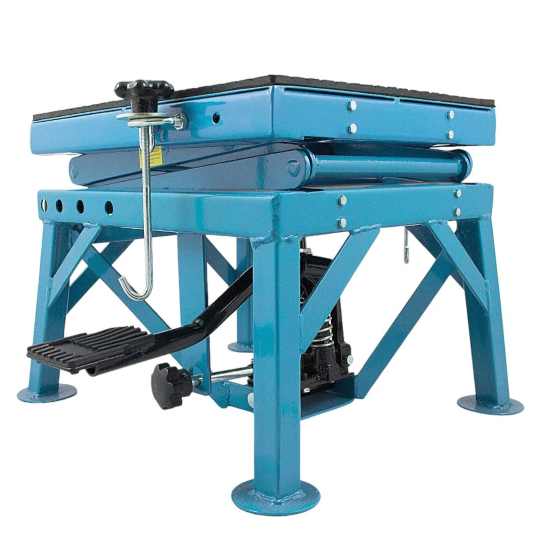 MOTORCYCLE HYDRAULIC SCISSOR LIFT 135KG RUBBERIZED PLATFORM Packaging status original