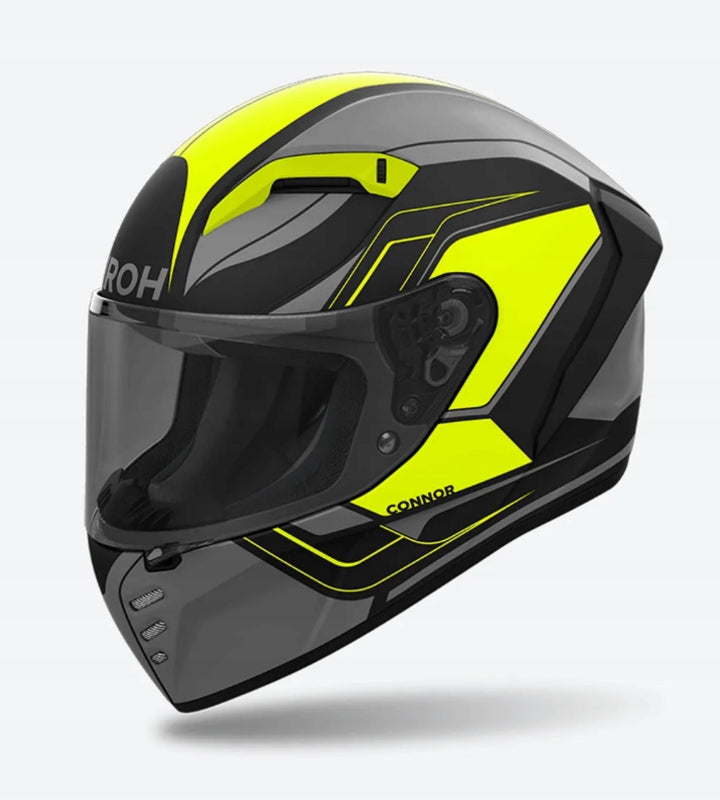 MOTORCYCLE INTEGRAL HELMET AIROH CONNOR DUNK YELLOW MATT L