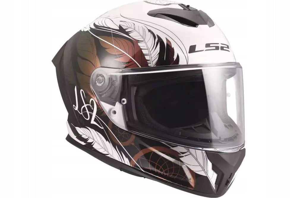 MOTORCYCLE INTEGRAL HELMET LS2 FF820 RAPID III BOHO WHITE BLACK PINK XXS Packaging status original