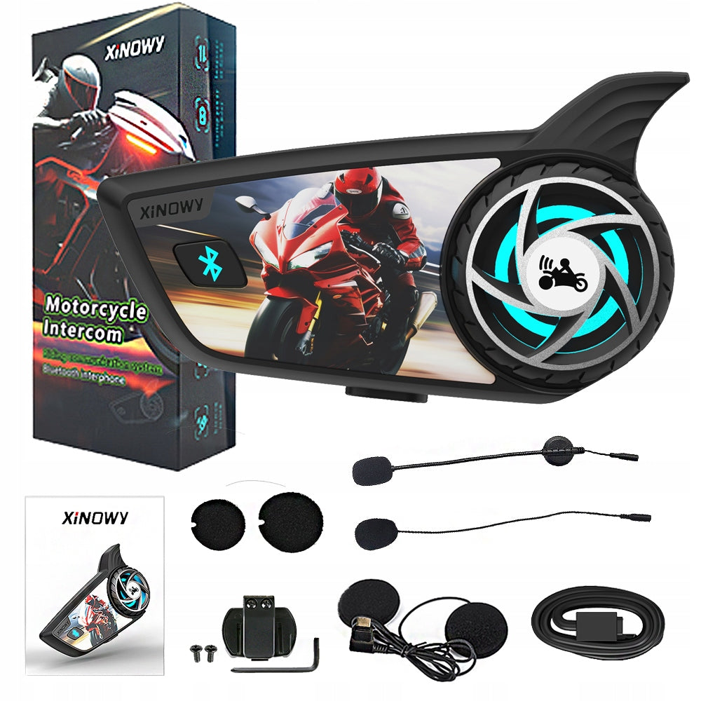 MOTORCYCLE INTERCOM 8 PERSON INTERCOM XIN S8 PRO USB-C LATEST RELEASE