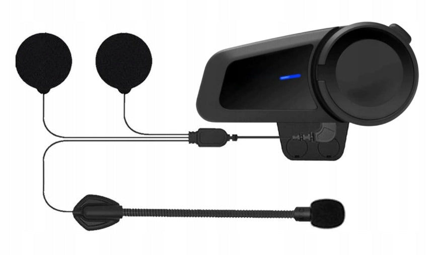 MOTORCYCLE INTERCOM FOR BLUETOOTH HELMET FULL DUPLEX 6 DRIVERS 1000m