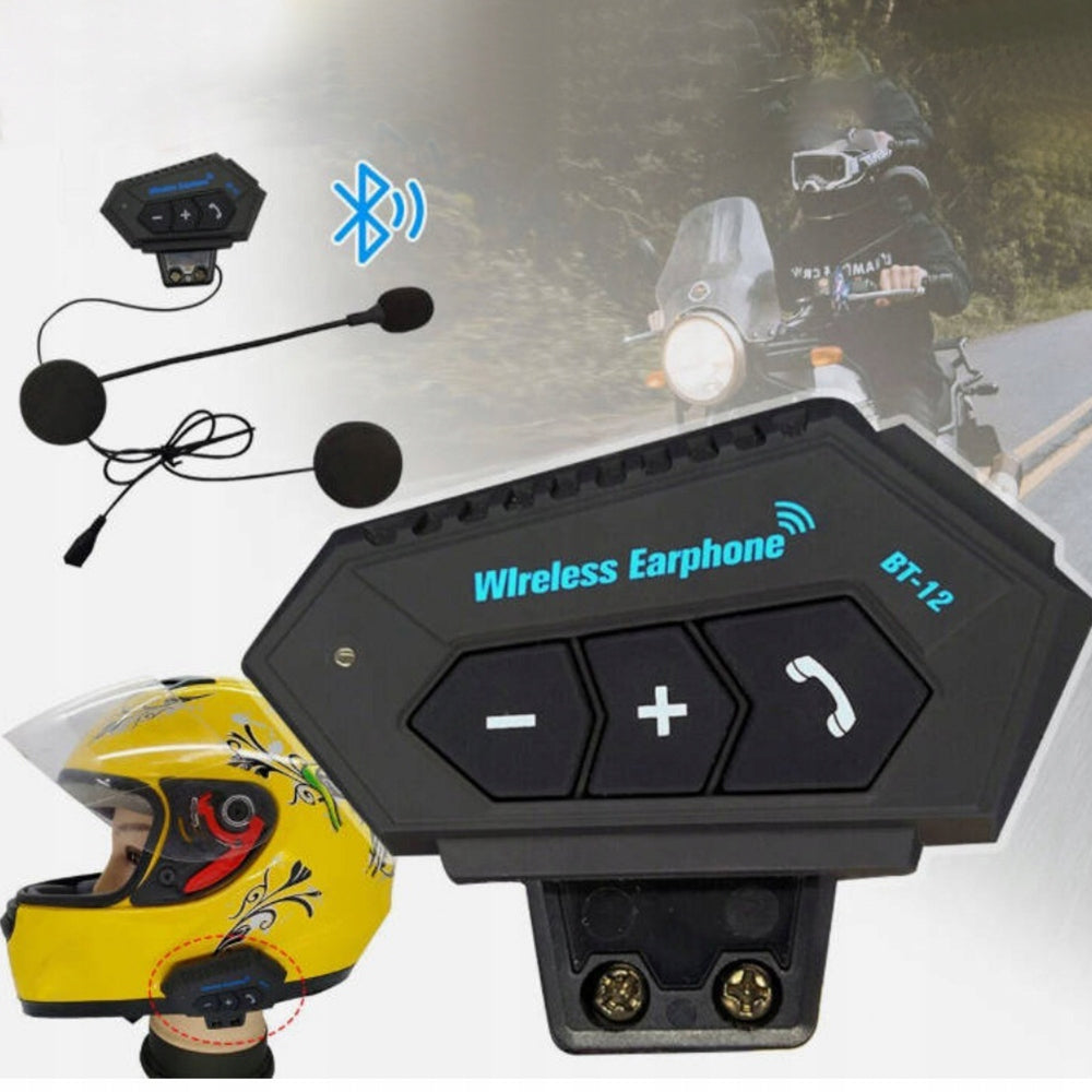 MOTORCYCLE INTERCOM HEADSET BLUETOOTH Helmet Headset Headphones for Rider
