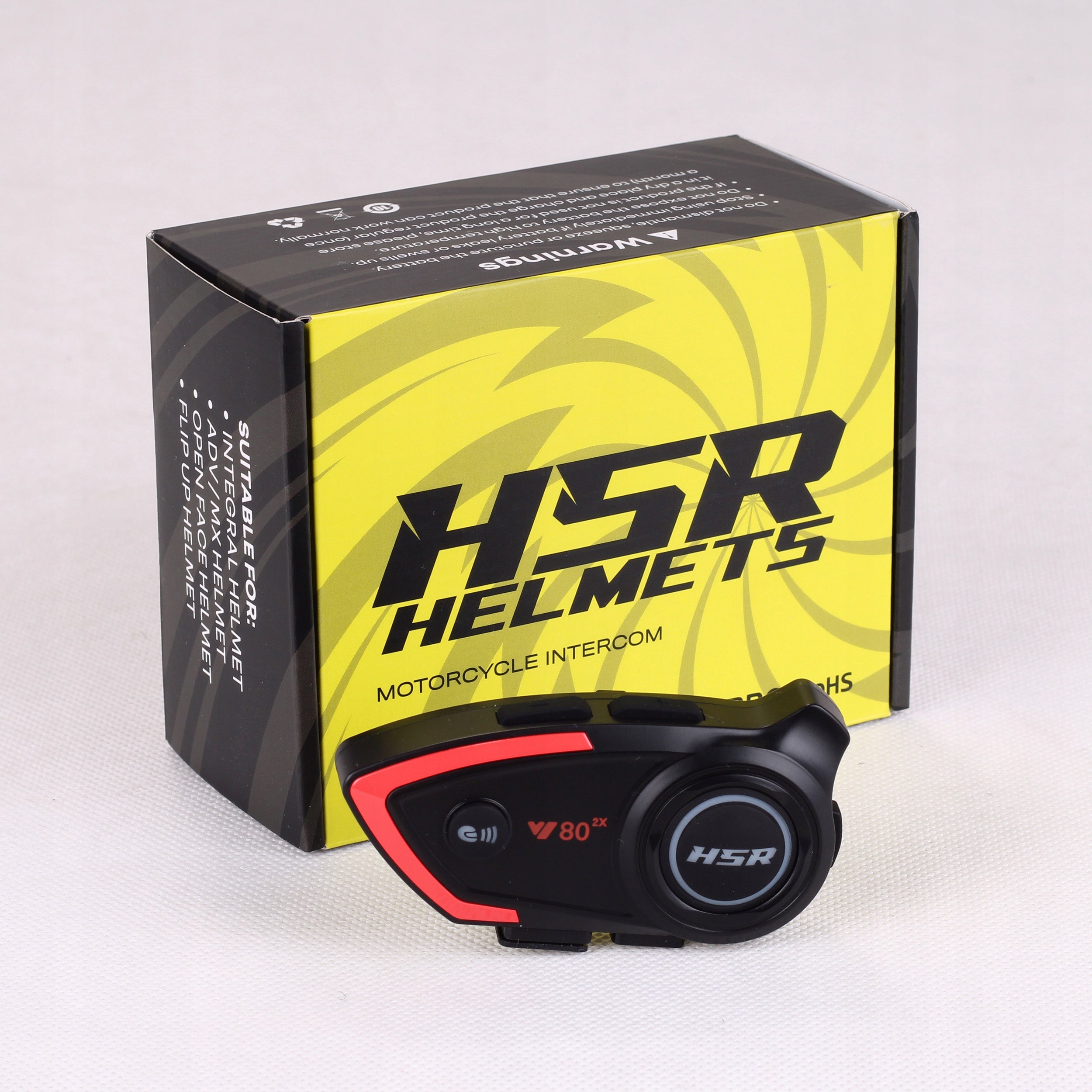 MOTORCYCLE INTERCOM V80 BLUETOOTH SPEAKERS voice assistant support Manufacturer HSR