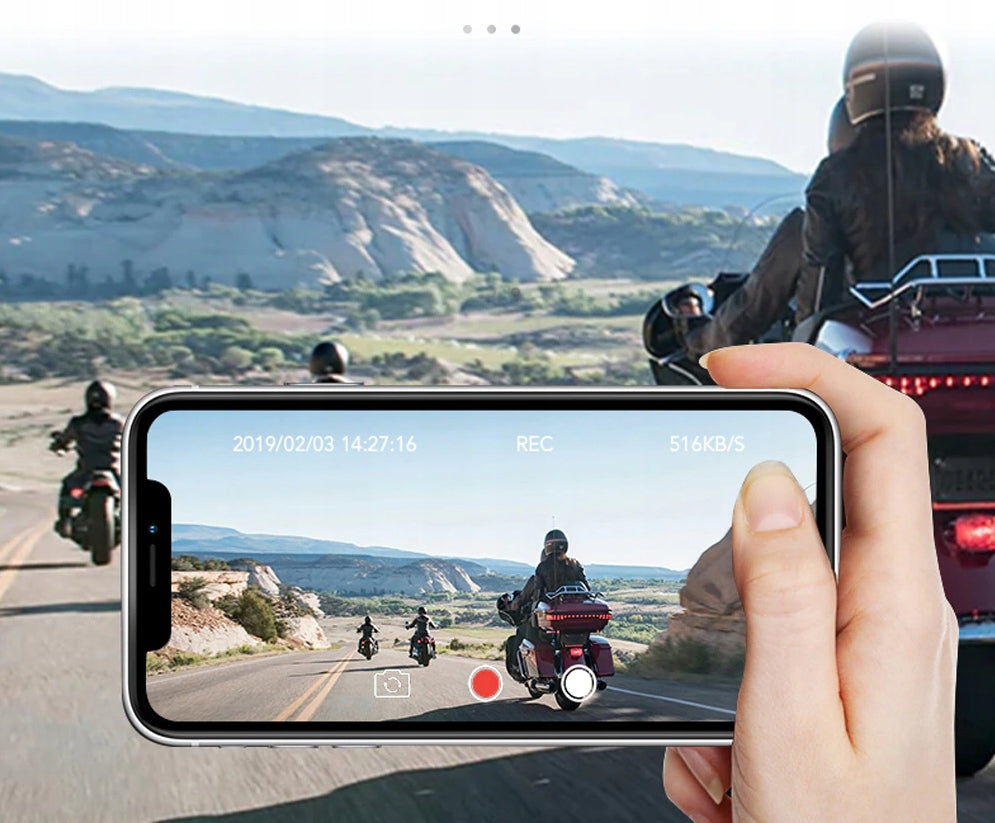 MOTORCYCLE INTERCOM WITH VIDEO DVR 1080p DUPLEX 6 DRIVERS 1000m EAN (GTIN) 5900009436228