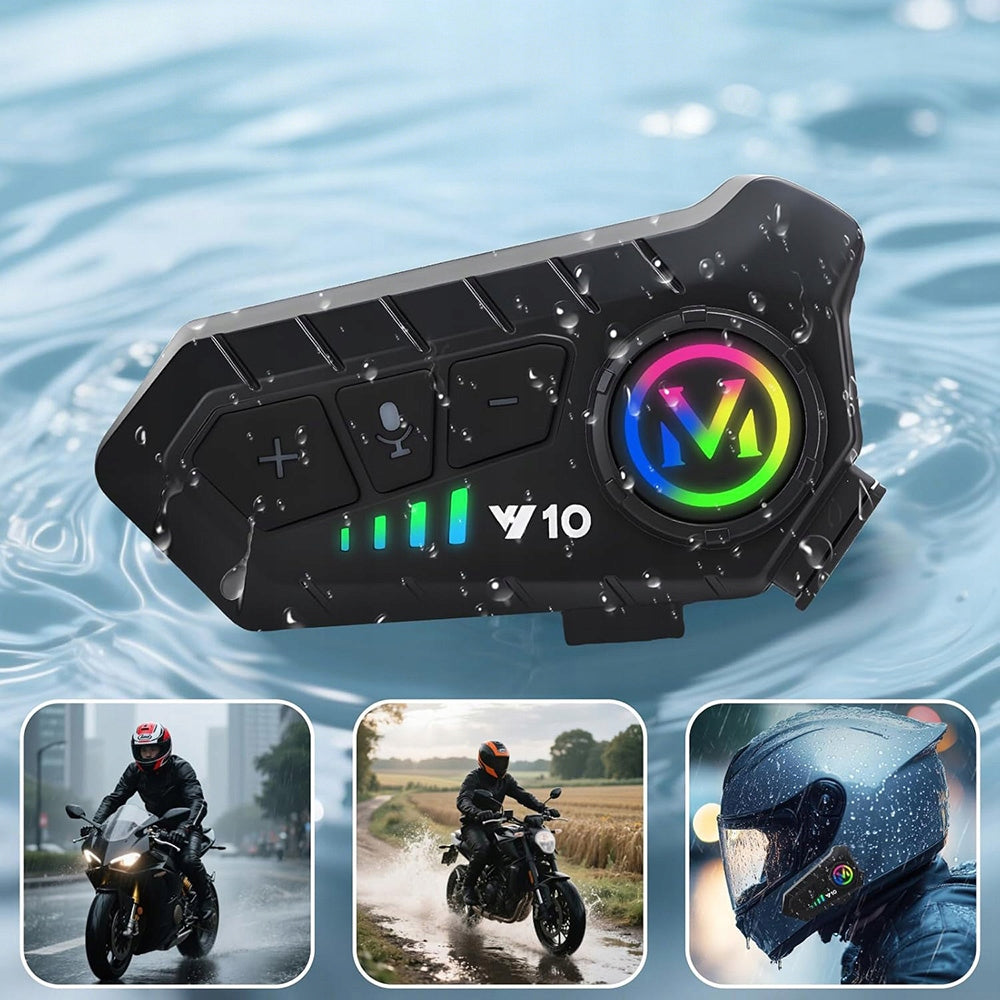 MOTORCYCLE INTERCOM Y10 UNIVERSAL WITH HYBRID MICROPHONE Manufacturer no brand