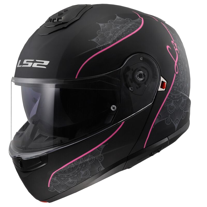 MOTORCYCLE JAW HELMET LS2 FF908 STROBE II Lux Pink r.S
