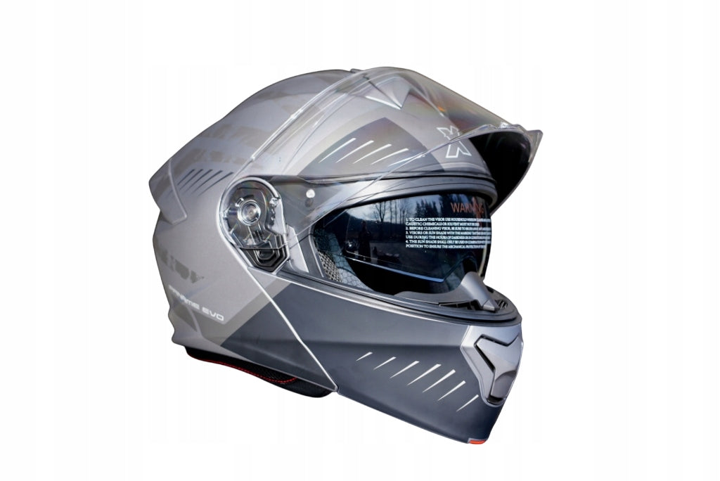 MOTORCYCLE JAW HELMET ROXAR PANAME EVO EDGE DARK GREY MAT size L