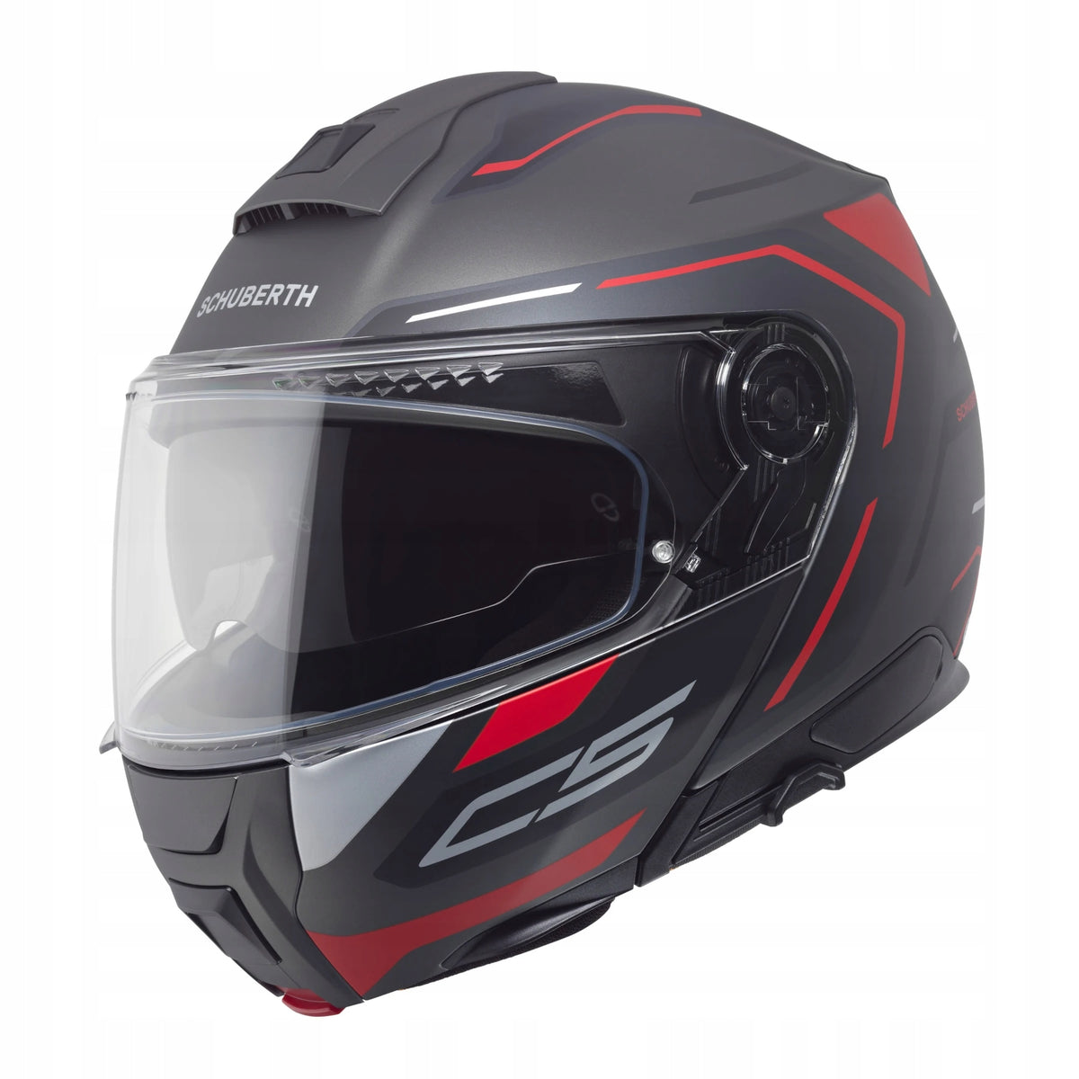 MOTORCYCLE JAW HELMET SCHUBERTH C5 OMEGA ANTHRACITE MATTE r. XL