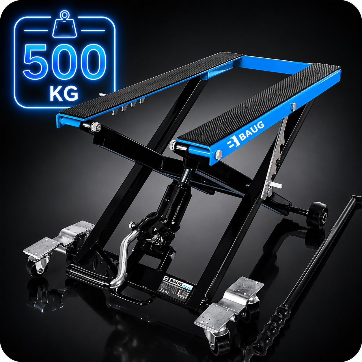 MOTORCYCLE LIFT ATV 500 KG MOTORCYCLE STAND MOTORBIKE QUAD HYDRAULIC Packaging status original