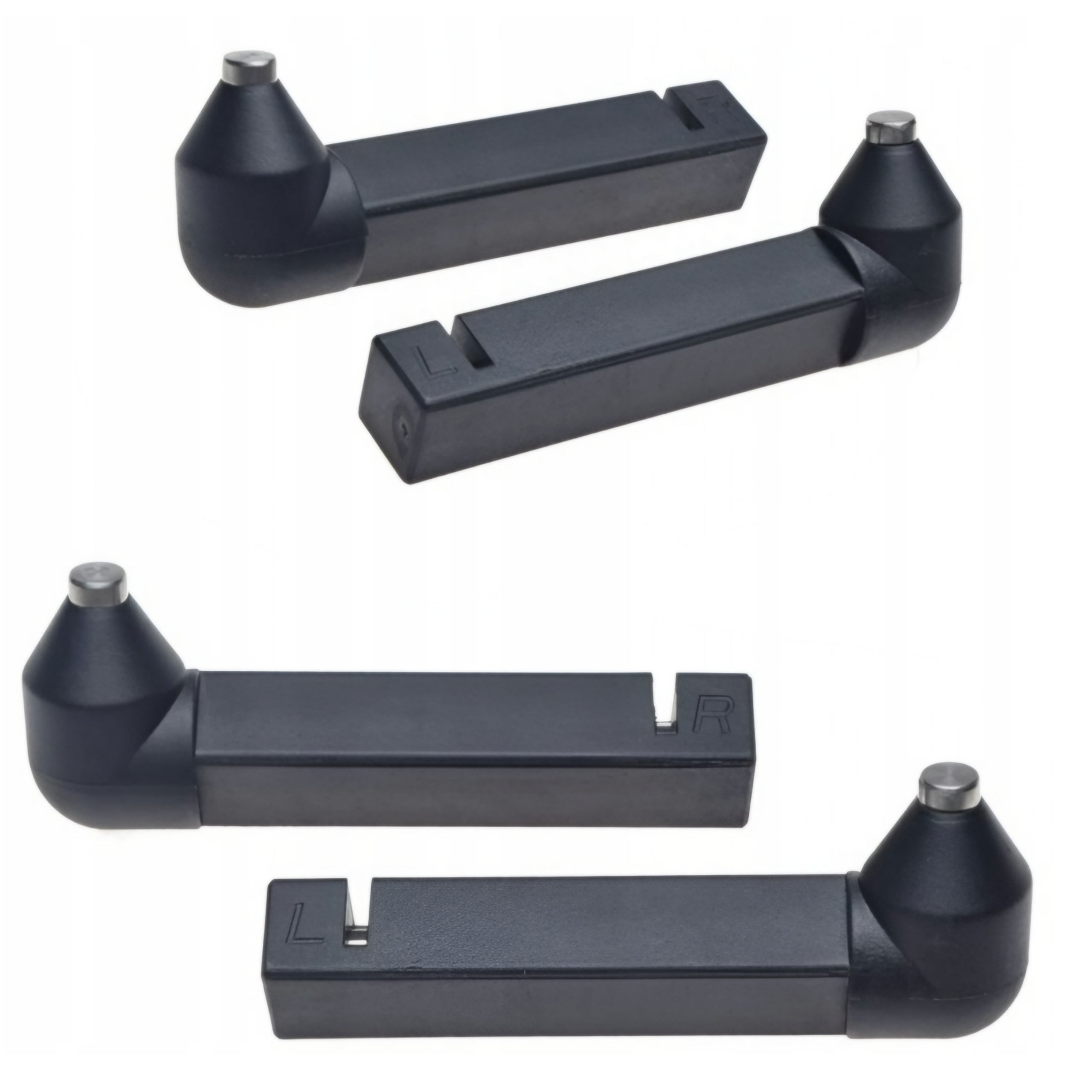 MOTORCYCLE LIFT HANDLES FRONT Cones 2 Pieces Black 20mm