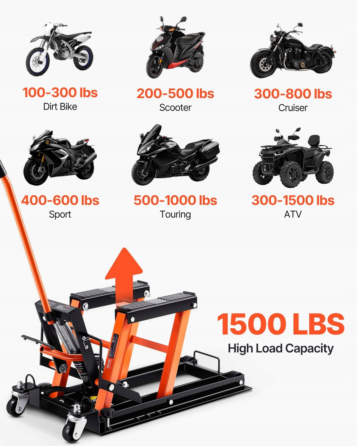 MOTORCYCLE LIFT Hydraulic Platform Lifting capacity 700 kg for Workshop Manufacturer no brand
