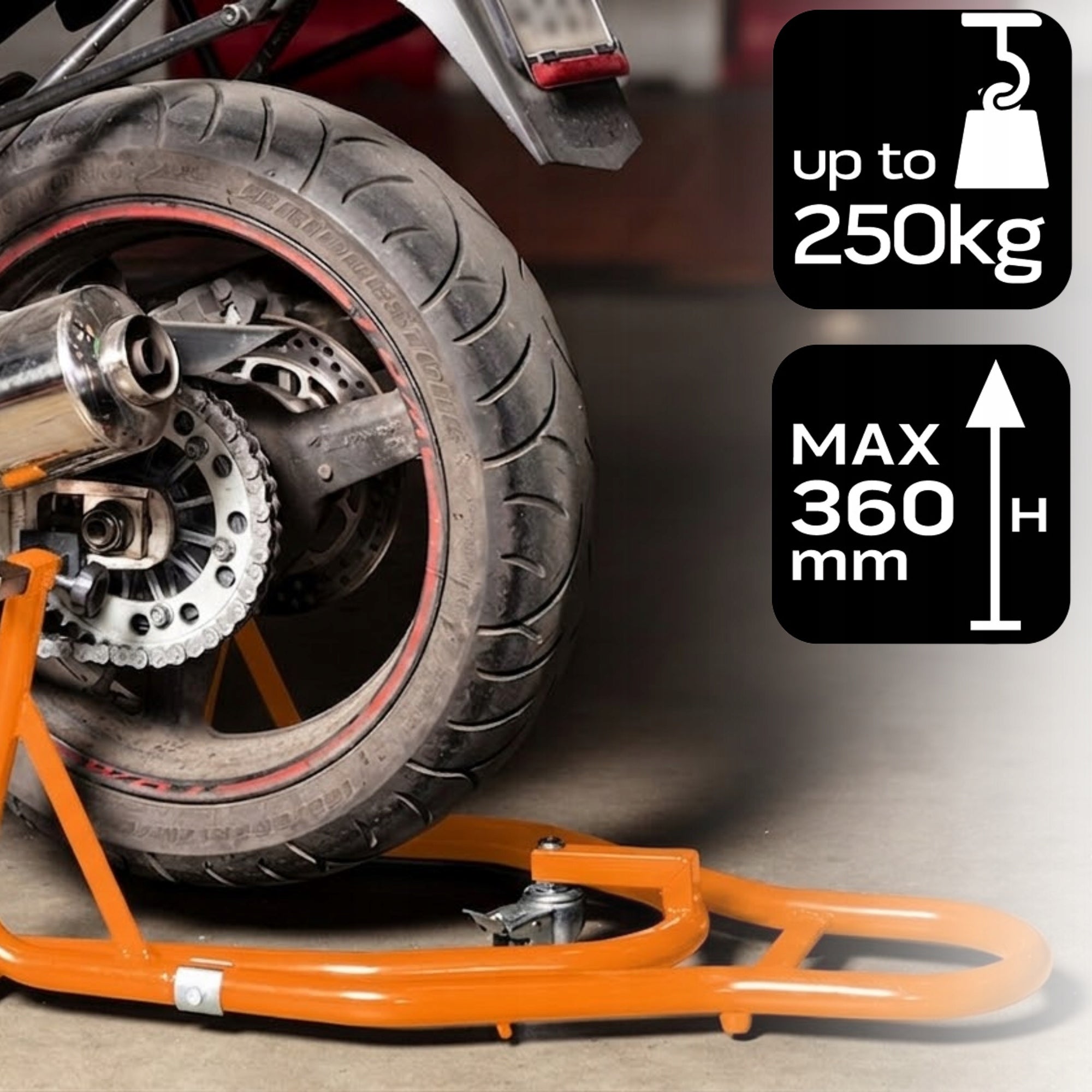 MOTORCYCLE LIFT STAND FOR REAR AND FRONT - UNIVERSAL NEO TOOLS Manufacturer Neo Tools