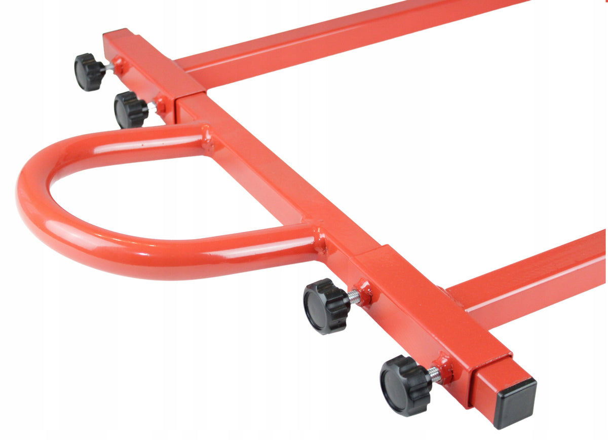 MOTORCYCLE LIFT STAND FOR REAR WHEEL RED Manufacturer code STOJAK PODNOŚNIK MOTOCYKLOWY NA TYLNE KOŁO