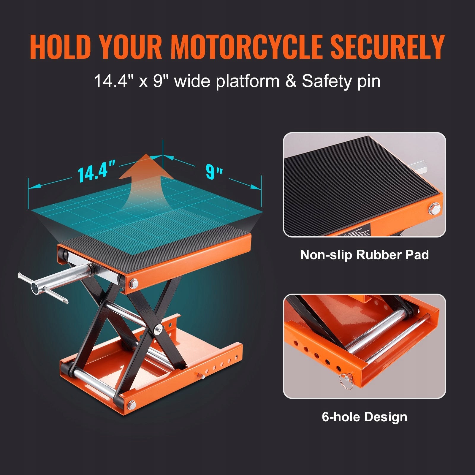 MOTORCYCLE LIFT Scissor Stand Lifting capacity 500 kg Anti-slip Brand no brand