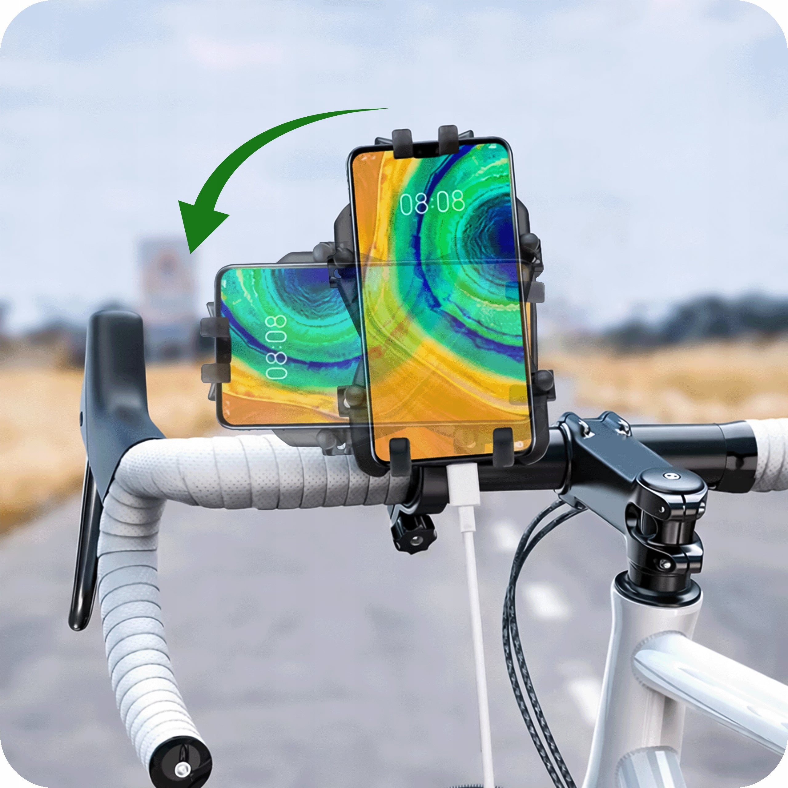 MOTORCYCLE PHONE BIKE HOLDER FOR SCOOTER BIKE STROLLER STRONG 360 Manufacturer code UCHWYT ROWEROWY NA TELEFON OBKRĘCANY