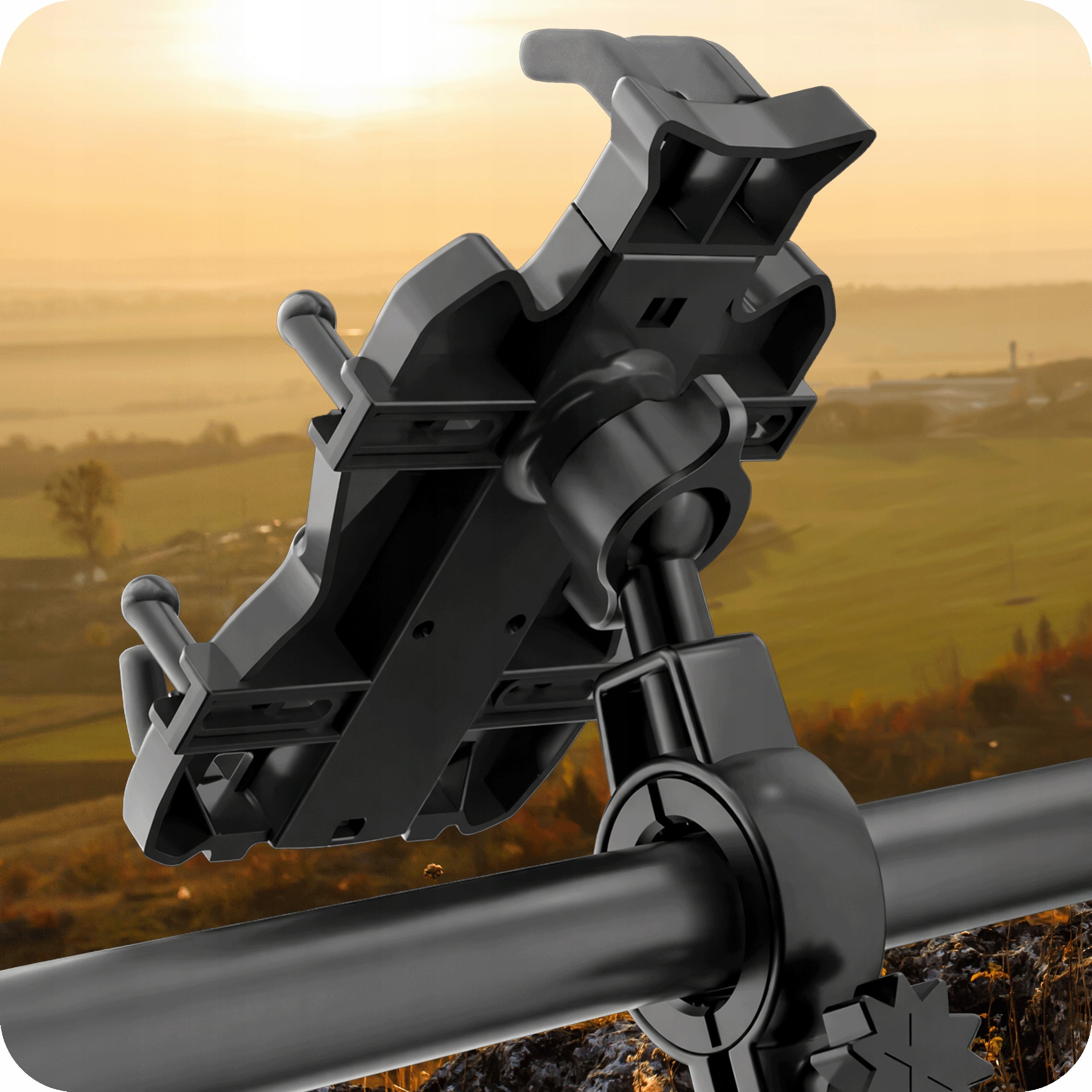 MOTORCYCLE PHONE BIKE HOLDER FOR SCOOTER BIKE TROLLEY STRONG 360 Product weight with unit packaging 0.3 kg