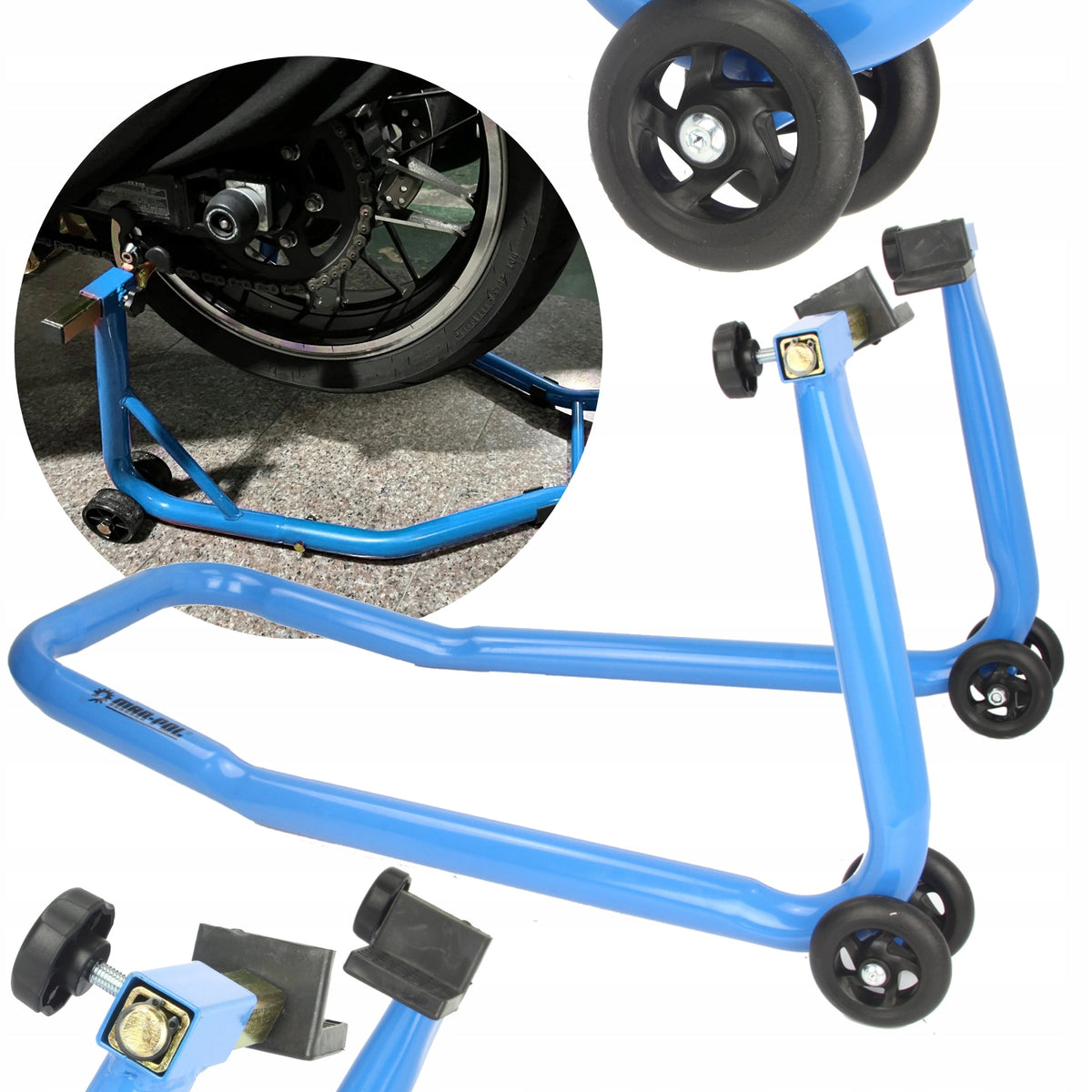 MOTORCYCLE REAR LIFT RACK FOR SWING ARM THICK 340KG MAR-POL M80107 Manufacturer code M80107