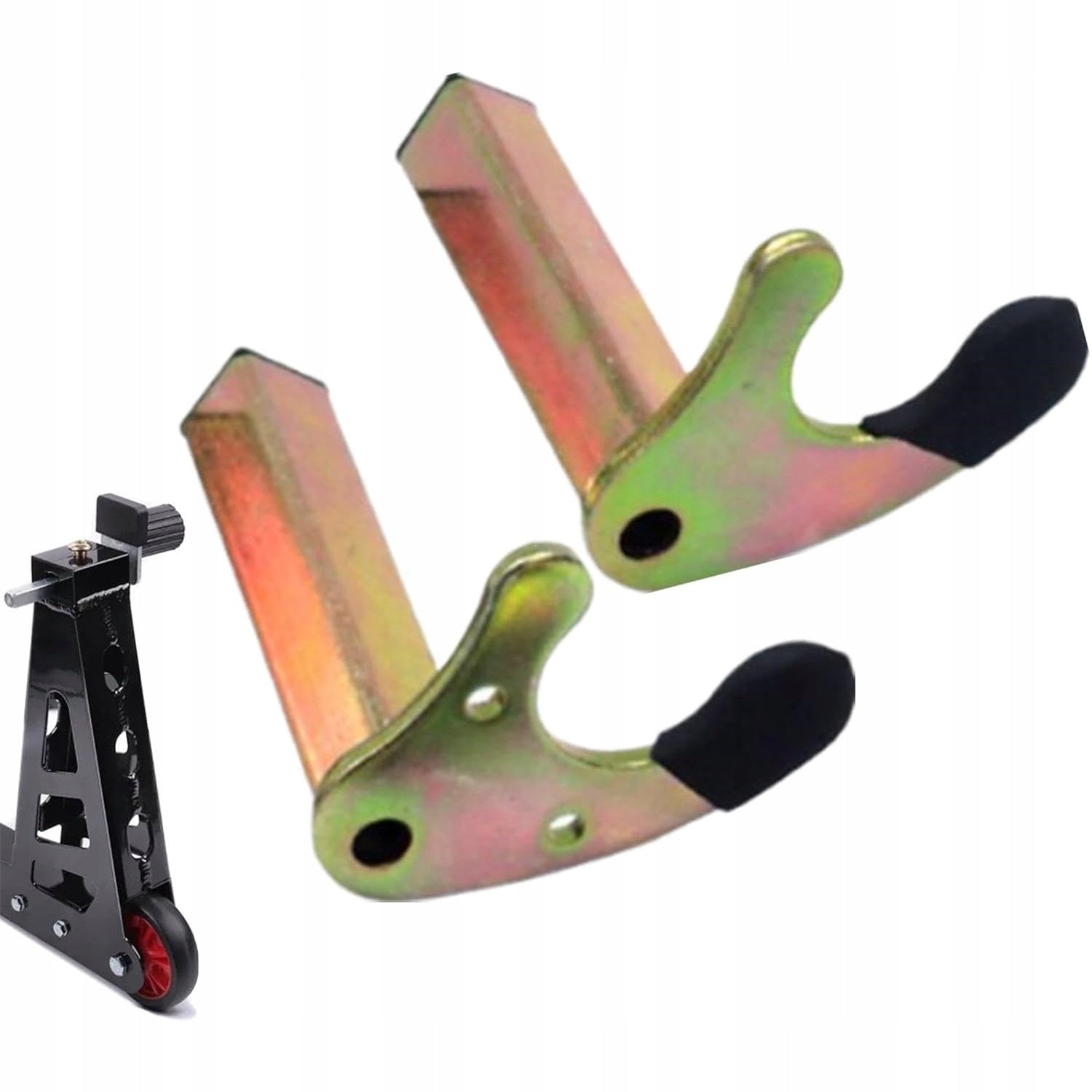 MOTORCYCLE REAR WHEEL STAND ADAPTERS 2 PCS HANDLE V RUBBER 400K