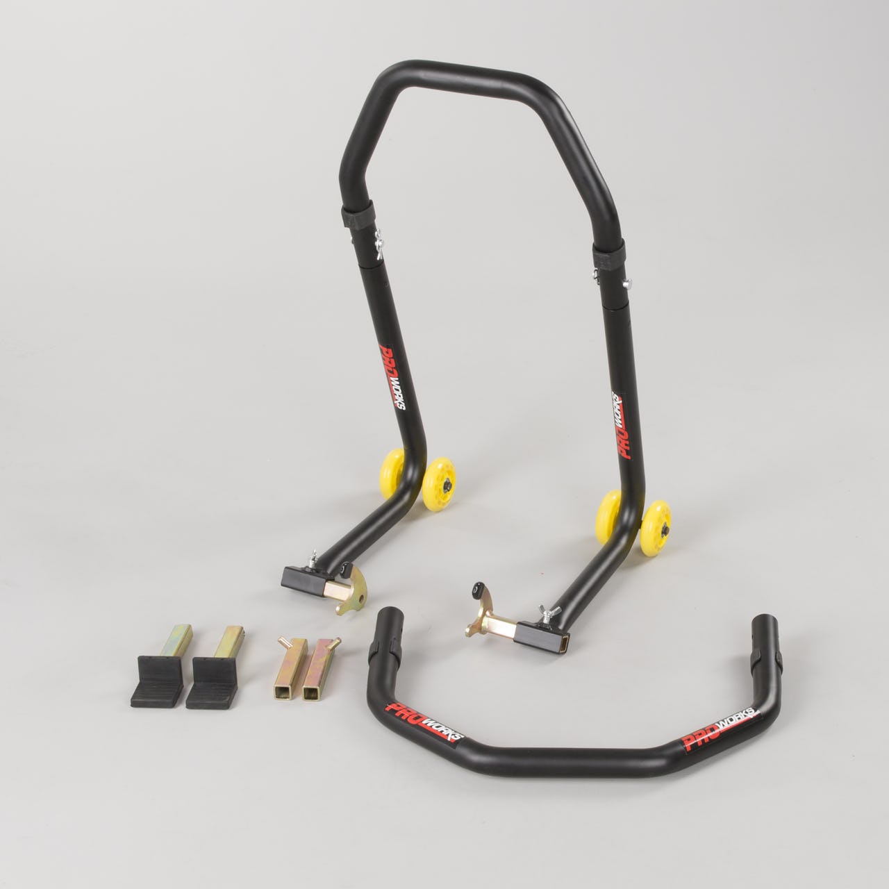 MOTORCYCLE STAND PROWORKS 2IN1 REAR/FRONT LIFT Manufacturer code STOJAK PODNOŚNIK MOTOCYKLOWY PRZÓD + TYŁ