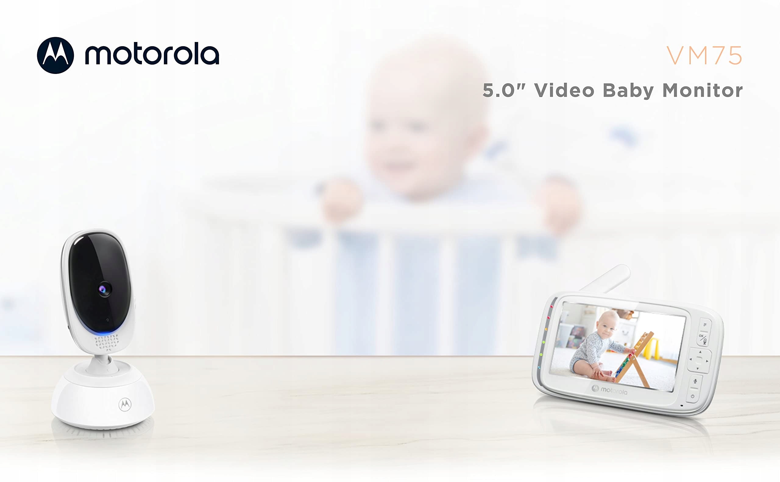 MOTOROLA Baby Monitor Camera 5" Night Monitor Zoom Communication