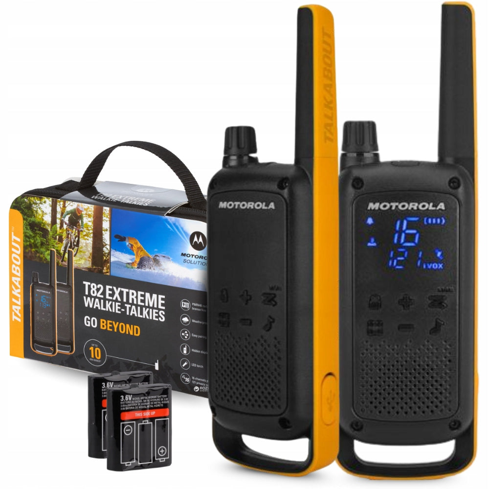 MOTOROLA WALKIE-TALKIE T82 EXTREME WALKIE TALKIE RADIO LONG RANGE