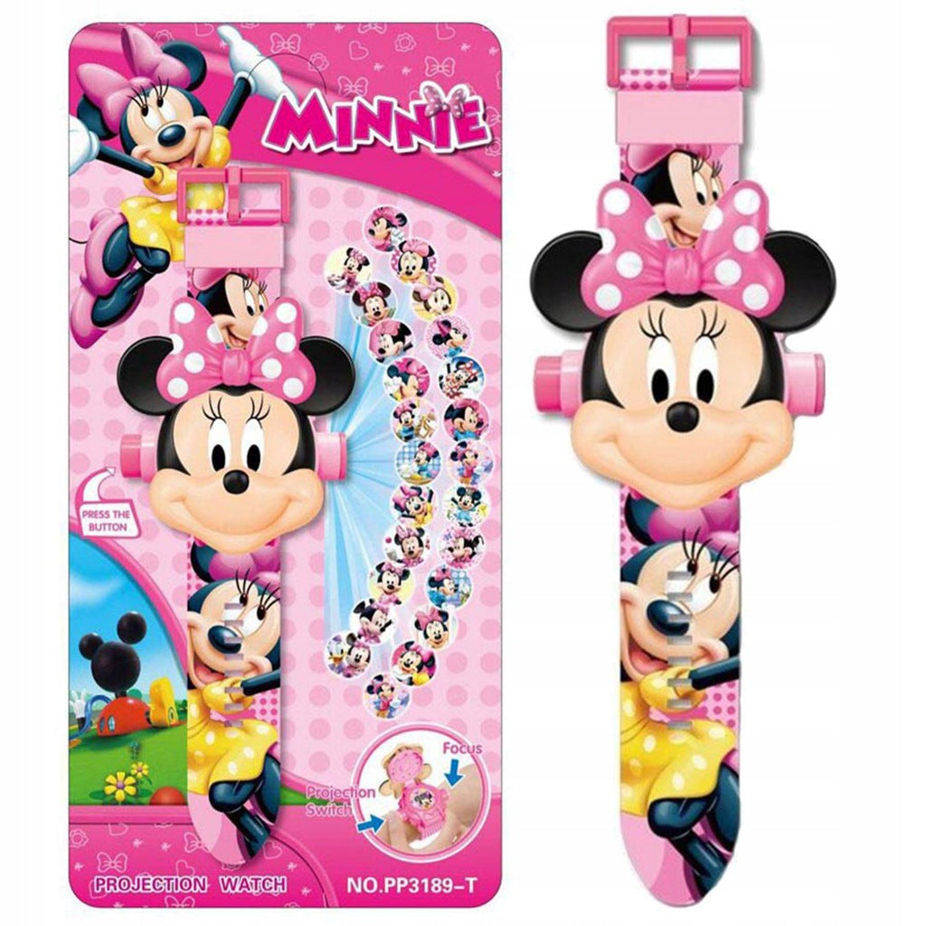MOUSE MINNIE 3D DIGITAL WATCH WITH PROJECTOR CHILDREN'S WATCH