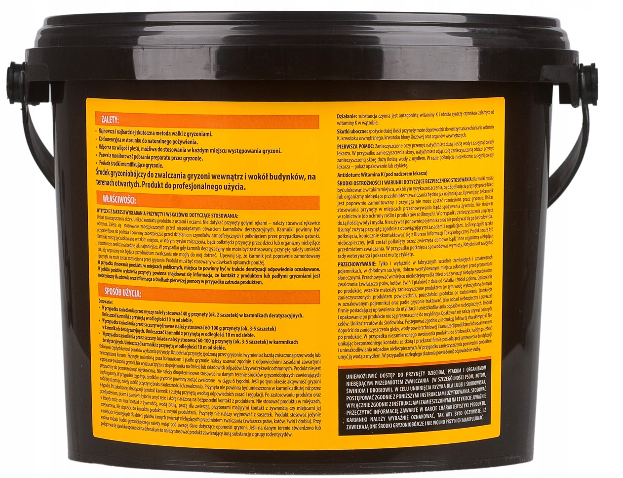 MOUSE POISON RATS STRONG PASTE FOR RODENT CONTROL POISON 1,5 KG Manufacturer code 0400