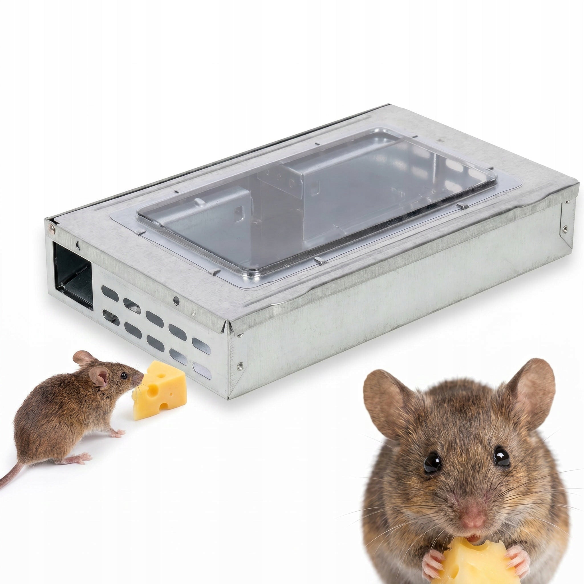 MOUSETRAP LIVETRAP MOUSETRAP RATS PAW GRIPPER METAL GALVANIZED
