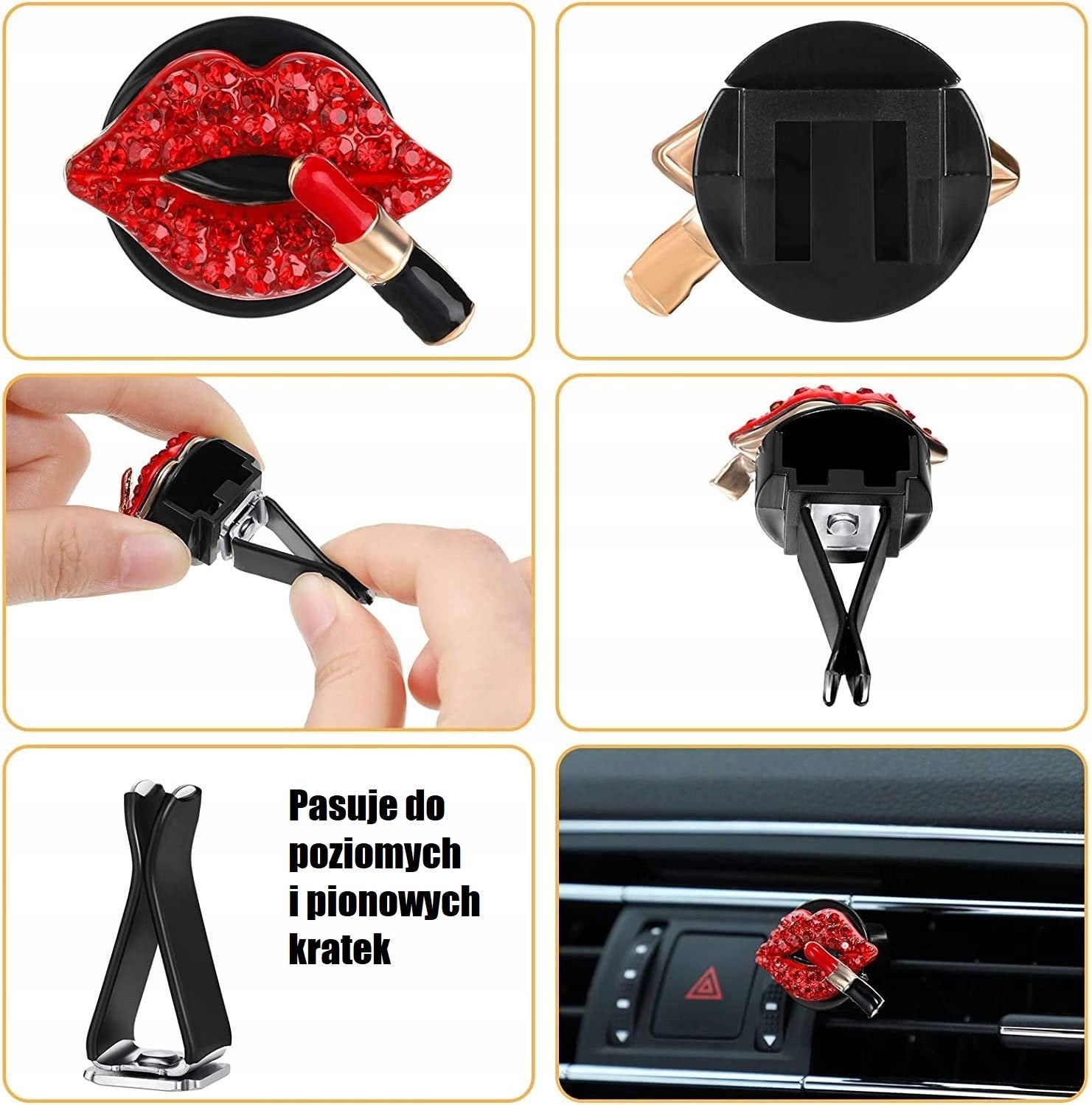 MOUTH fragrance for car OIL DIFFUSER ornament GADGET for air vent Packaging status original