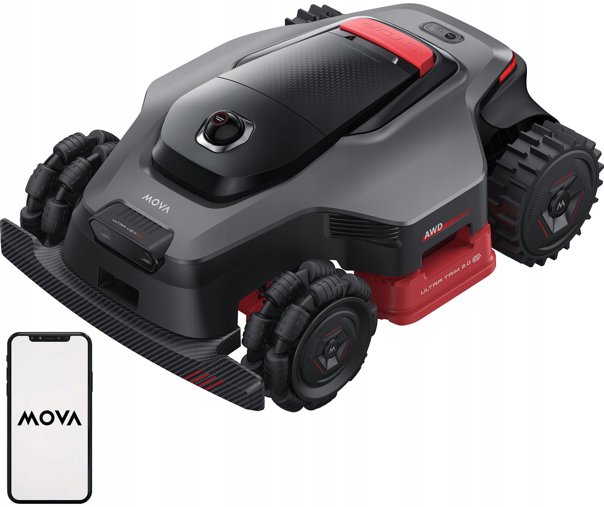 MOVA LiDAX Ultra 2000 AWD 40cm 2000m2 LiDAR AI Lawn Mower