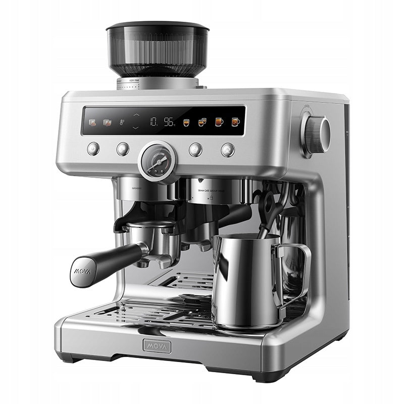 MOVA S20 Pro Pressure Coffee Maker 20 Bars Foaming Milk Silver Packaging status original