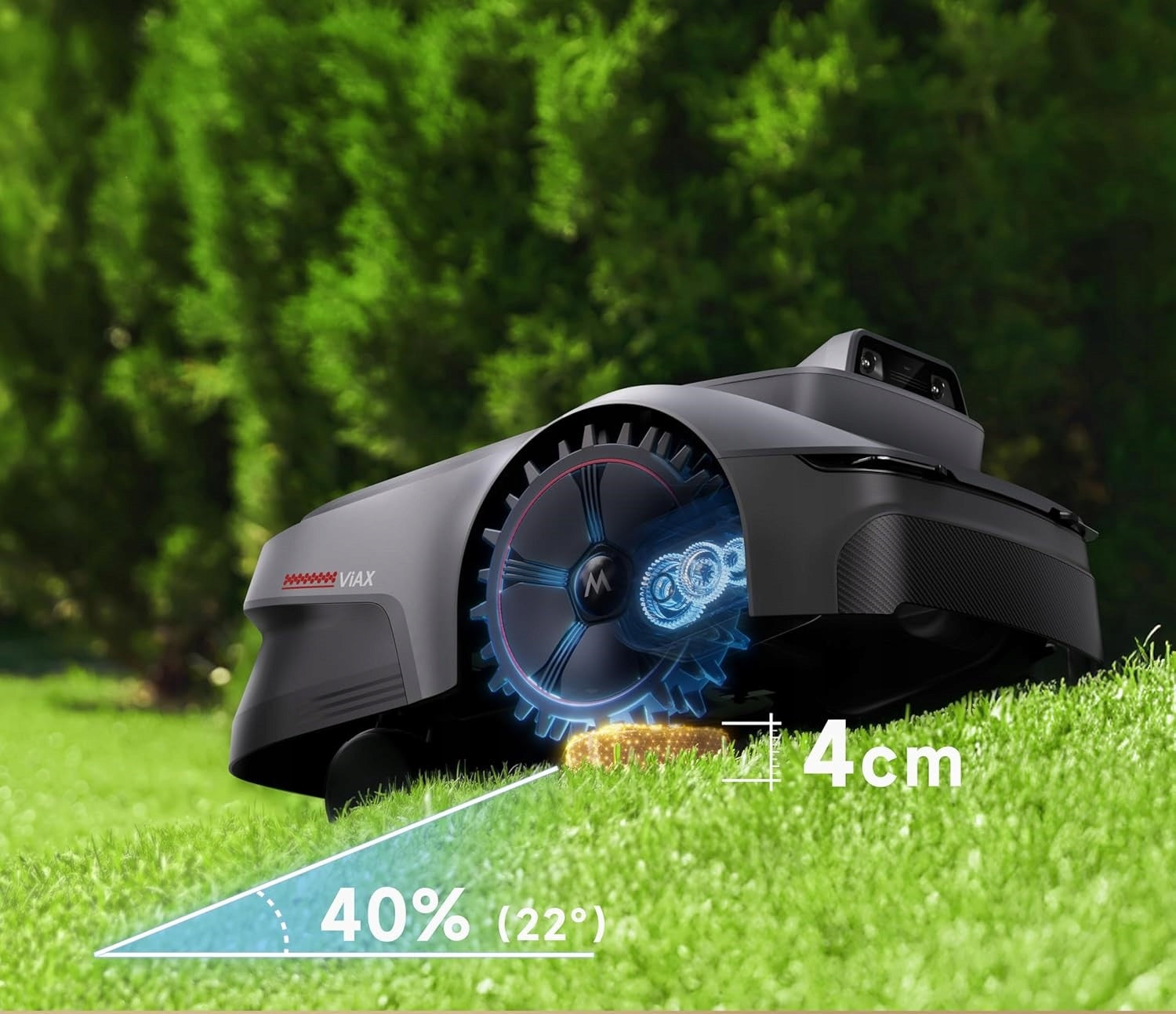 MOVA ViAX 250 Robot Mowing Without Cable 250 m2 AI Track U Dual-Vision 250m2 Mowing width 20 cm