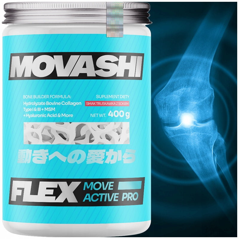 MOVASHI FLEX 400g strawberry with bone juice healthy joints msm vit c collagen