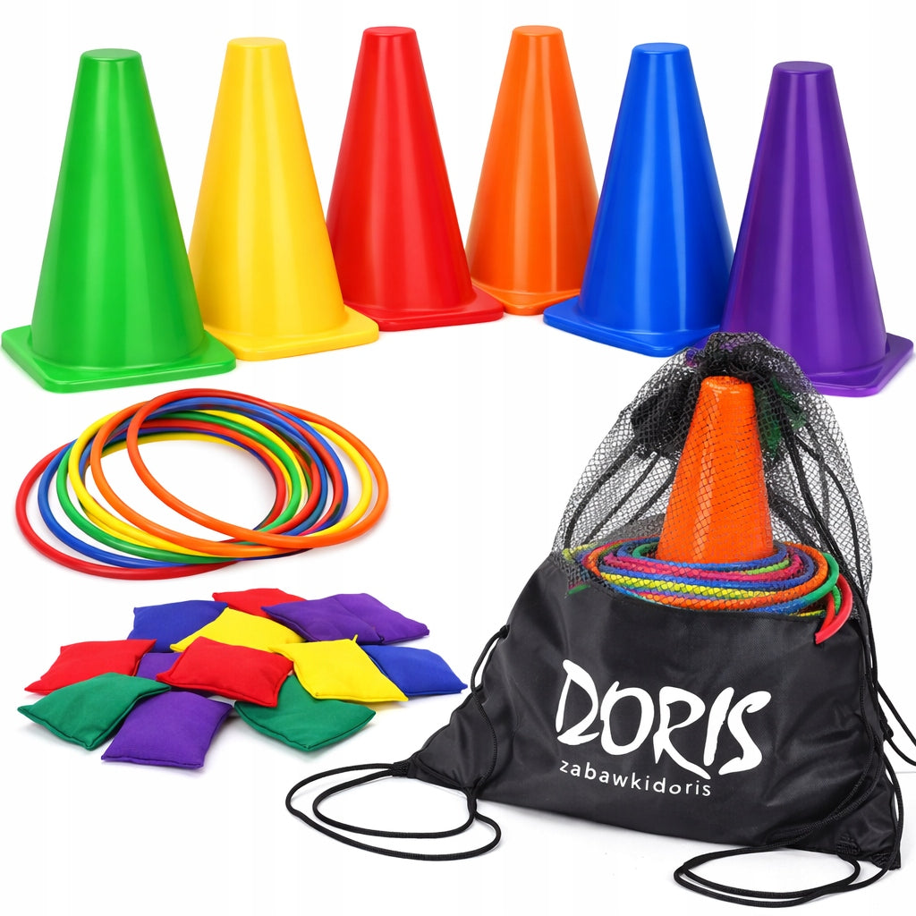 MOVEMENT GAME SET OF TRAINING CONES BEANS HOOPS Brand Doris