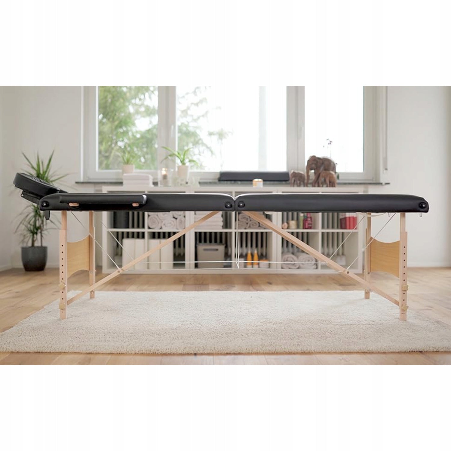 MOVIT BRANDED MASSAGE BED BLACK + TABLE BAG Packaging status original