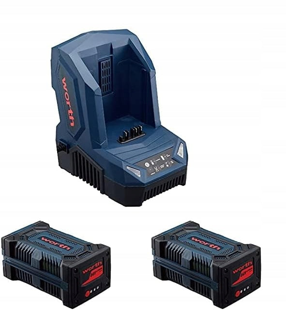 MOWER CORDLESS CHARGER STRONG + AKU 2X FOR GRASS WITH DRIVE SET Basket capacity 60 l